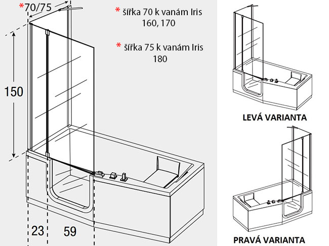 ROHOVÁ VANOVÁ ZÁSTĚNA COMBY 2