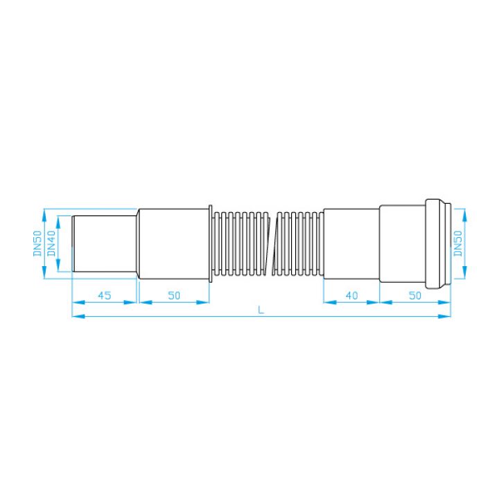 HT FLEXI ODPAD 50 cm